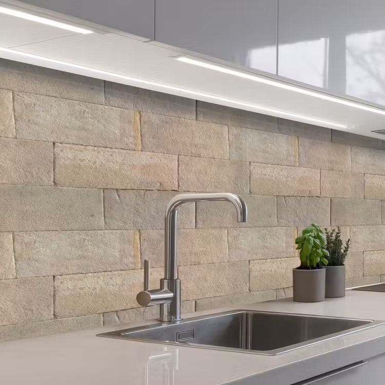 Keuken achterwand - Hardstenen - Zandsteen - Geel — 2