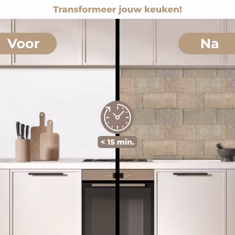 Keuken achterwand - Hardstenen - Zandsteen - Geel — 3