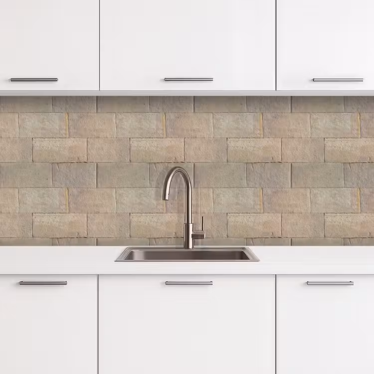 Keuken achterwand - Hardstenen - Zandsteen - Geel — 4