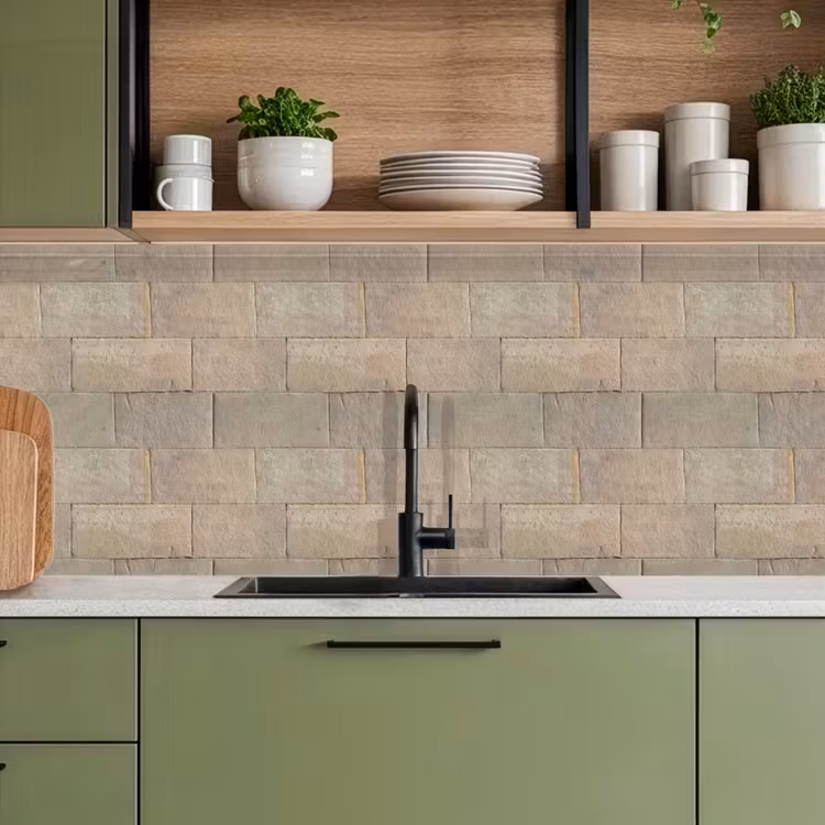 Keuken achterwand - Hardstenen - Zandsteen - Geel — 8