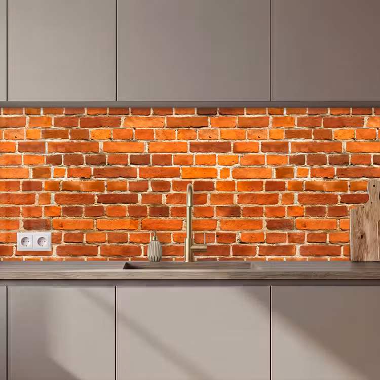 Keuken achterwand - Bakstenen - Muur - Rood — 1
