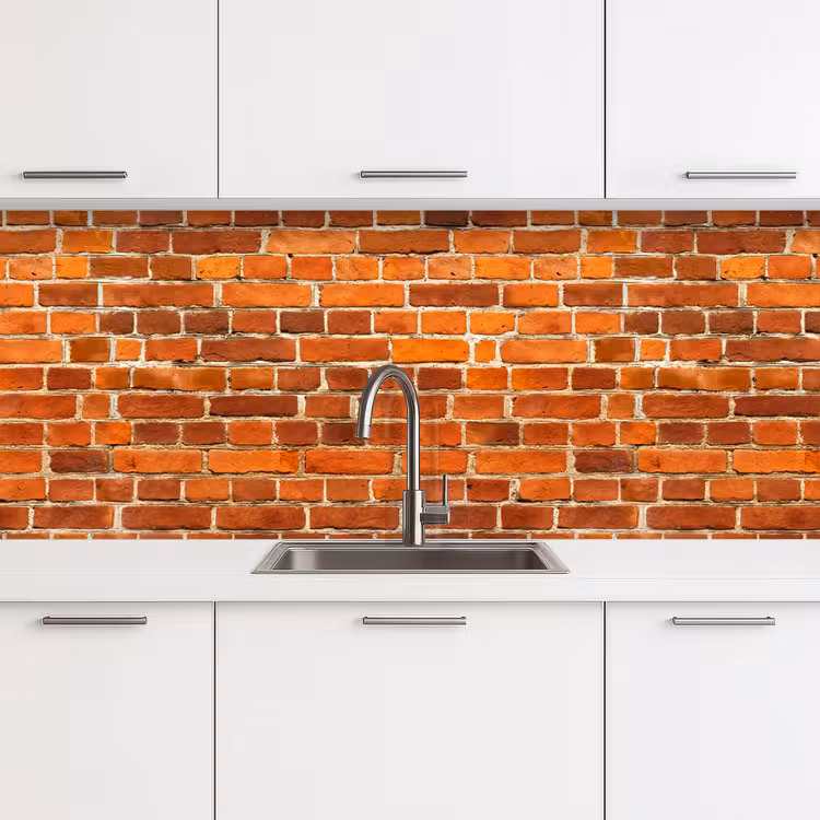 Keuken achterwand - Bakstenen - Muur - Rood — 4