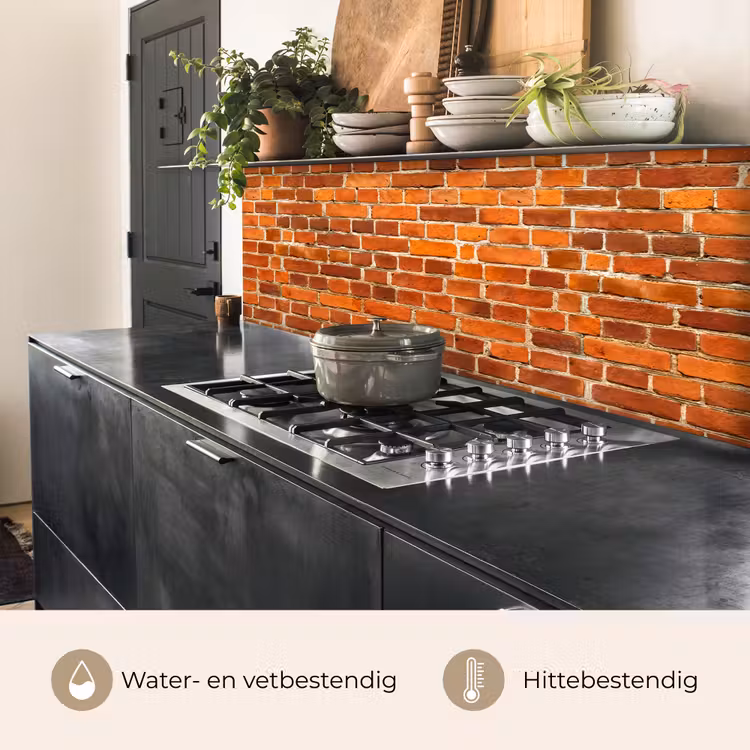 Keuken achterwand - Bakstenen - Muur - Rood — 5