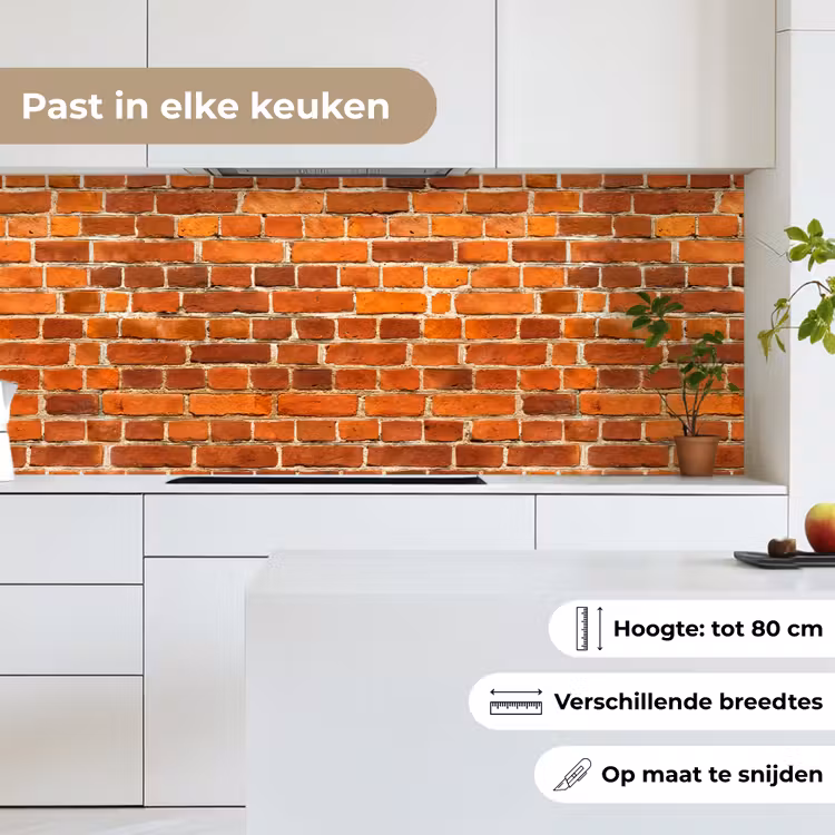 Keuken achterwand - Bakstenen - Muur - Rood — 7
