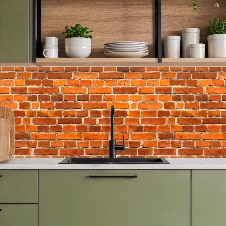 Keuken achterwand - Bakstenen - Muur - Rood — 8
