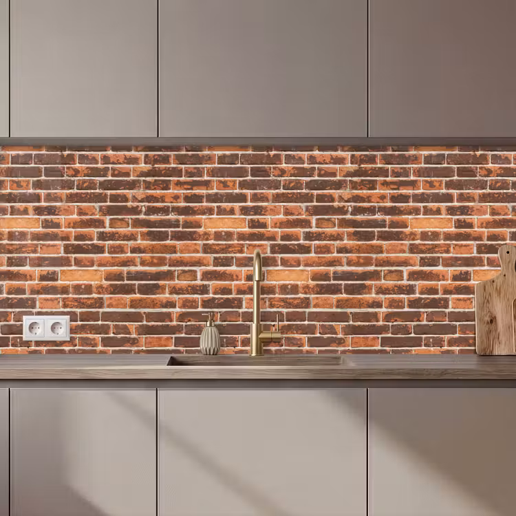 Keuken achterwand - Bakstenen - Oud - Muur - Verkleuring — 1