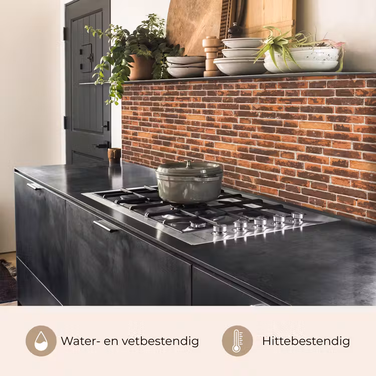 Keuken achterwand - Bakstenen - Oud - Muur - Verkleuring — 5
