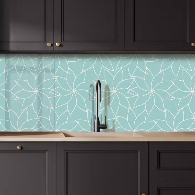 Keuken achterwand - Blauw - Mandala - Design — 6