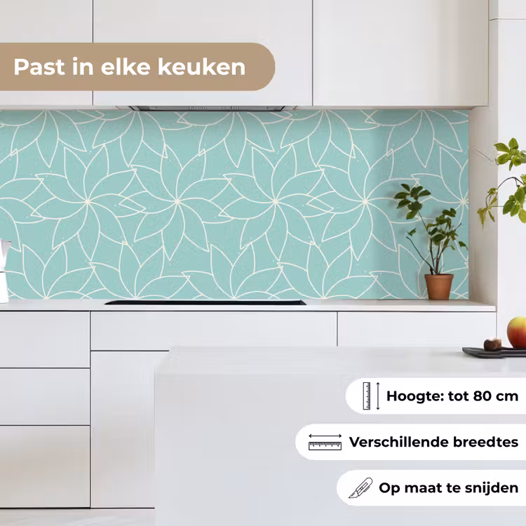 Keuken achterwand - Blauw - Mandala - Design — 7