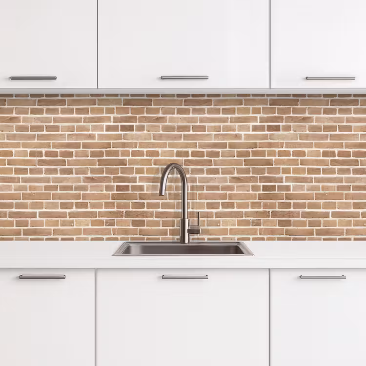 Keuken achterwand - Stenen - Bruin - Licht - Patroon — 4