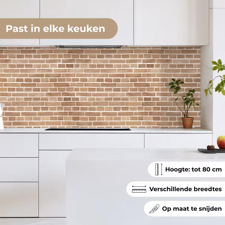 Keuken achterwand - Stenen - Bruin - Licht - Patroon — 7