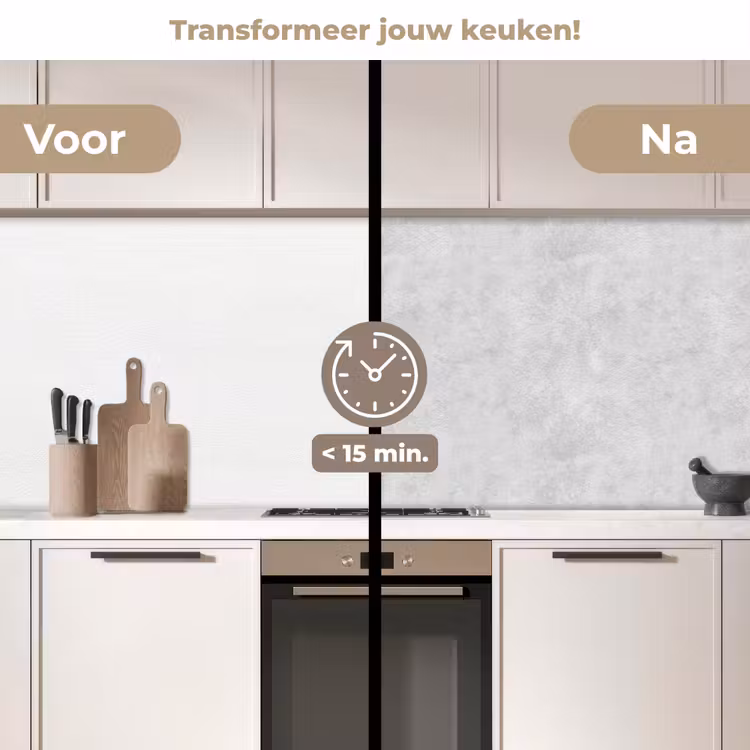 Keuken achterwand - Wit - Muur - Verkleuring — 3