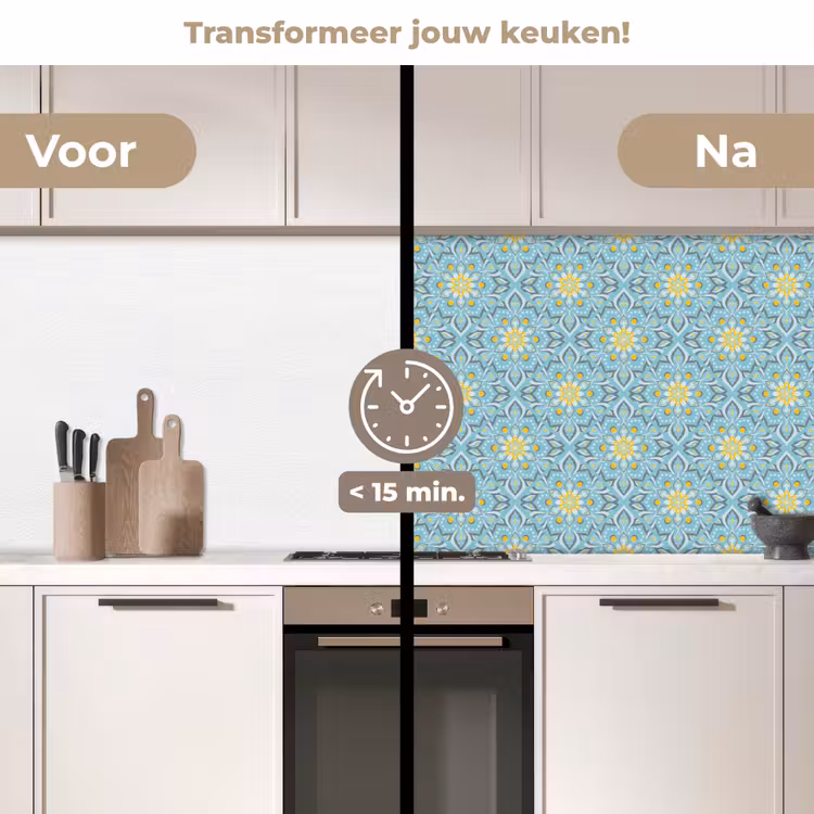 Keuken achterwand - Bloemen - Boho - Patronen - Mandala - Vintage — 3