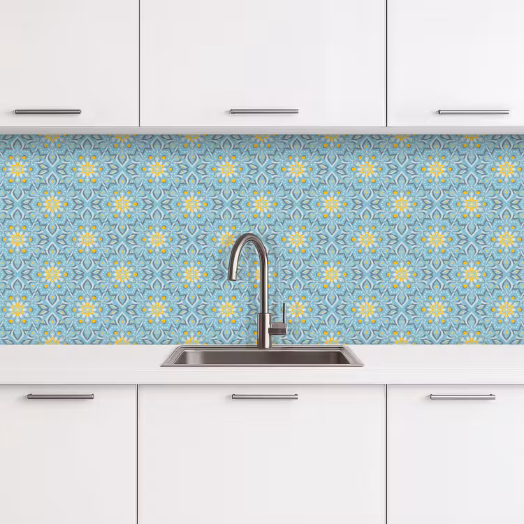 Keuken achterwand - Bloemen - Boho - Patronen - Mandala - Vintage — 4