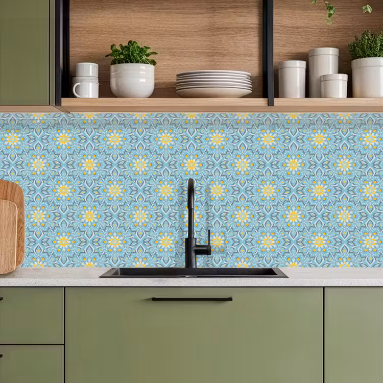 Keuken achterwand - Bloemen - Boho - Patronen - Mandala - Vintage — 8