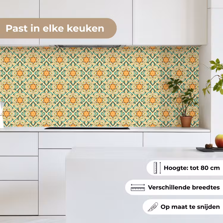 Keuken achterwand - Boho - Patronen - Mandala - Bloemen — 7