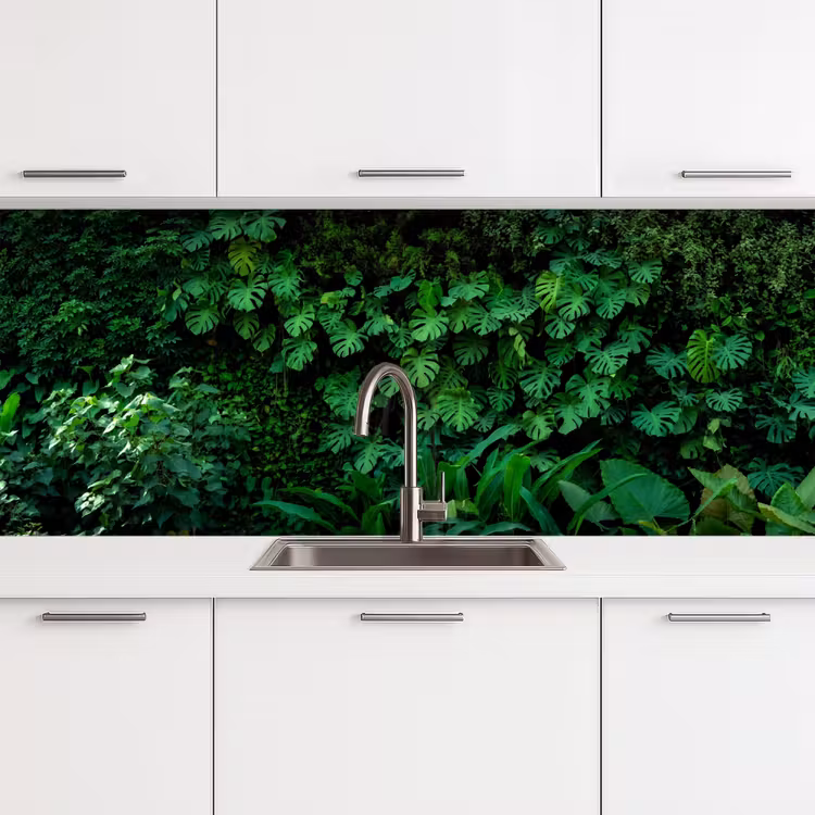Keuken achterwand - Natuur - Bos - Groen - Monstera — 4