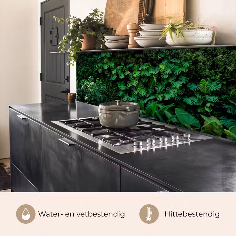 Keuken achterwand - Natuur - Bos - Groen - Monstera — 5