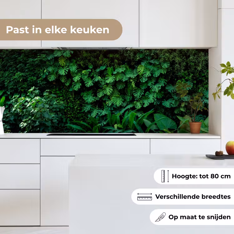 Keuken achterwand - Natuur - Bos - Groen - Monstera — 7