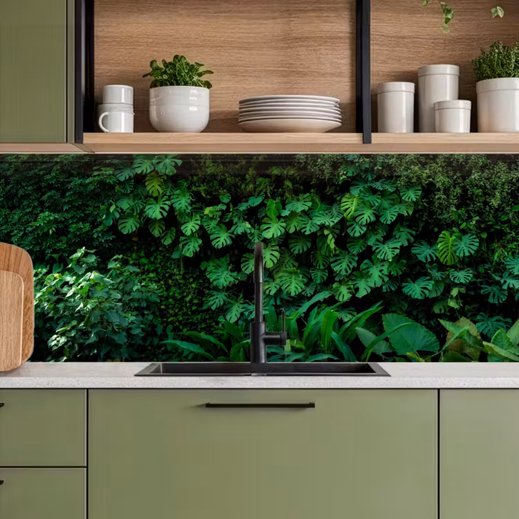 Keuken achterwand - Natuur - Bos - Groen - Monstera — 8