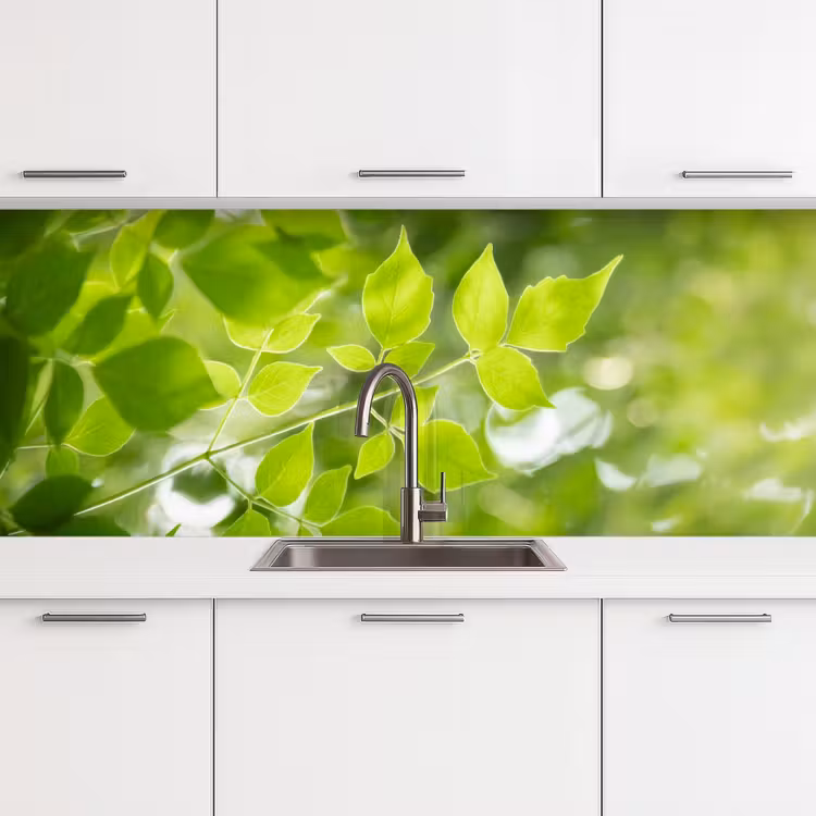 Keuken achterwand - Natuur - Lente - Groen - Bladeren — 4