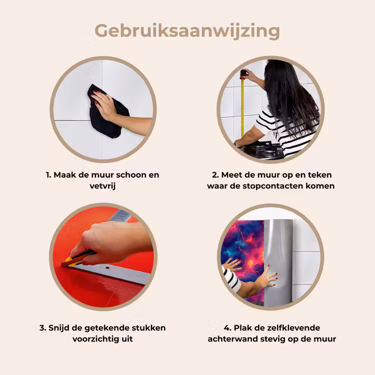 Keuken achterwand - Bliksem - Wolken - Kleurenrijk — 9