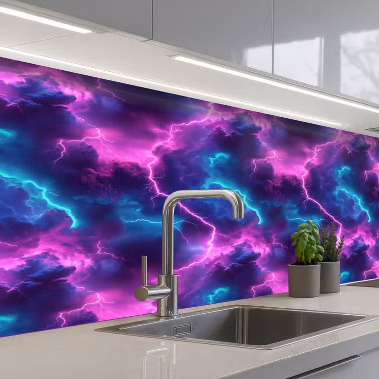 Keuken achterwand - Elektrisch - Neon - Lucht — 2
