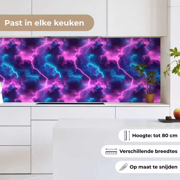 Keuken achterwand - Elektrisch - Neon - Lucht — 7