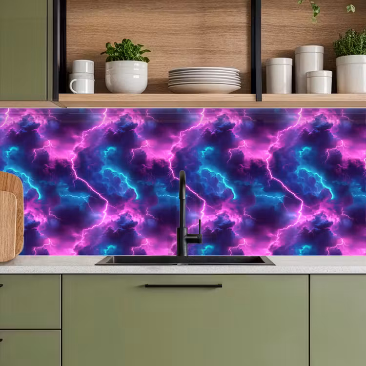 Keuken achterwand - Elektrisch - Neon - Lucht — 8