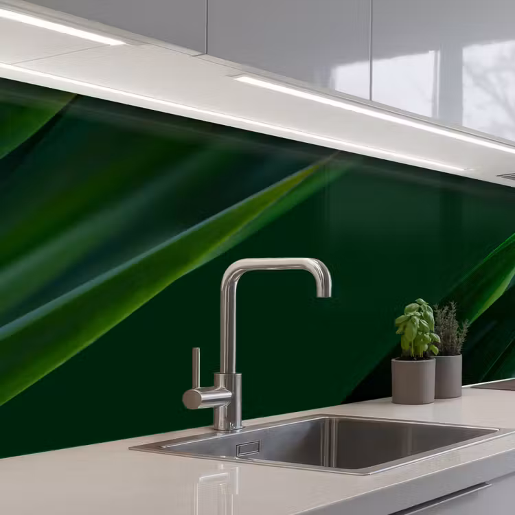 Keuken achterwand - Natuur - Gras - Donkergroen — 2