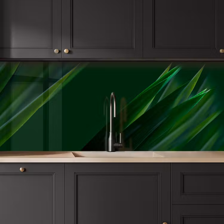 Keuken achterwand - Natuur - Gras - Donkergroen — 6