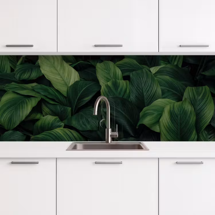 Keuken achterwand - Natuur - Tropisch - Bladeren - Groen — 4