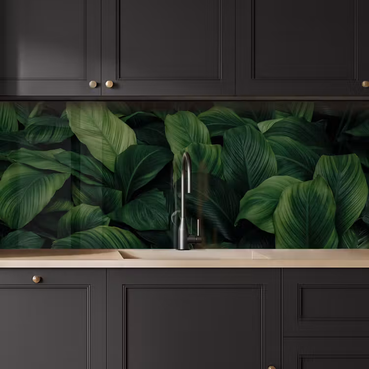 Keuken achterwand - Natuur - Tropisch - Bladeren - Groen — 6