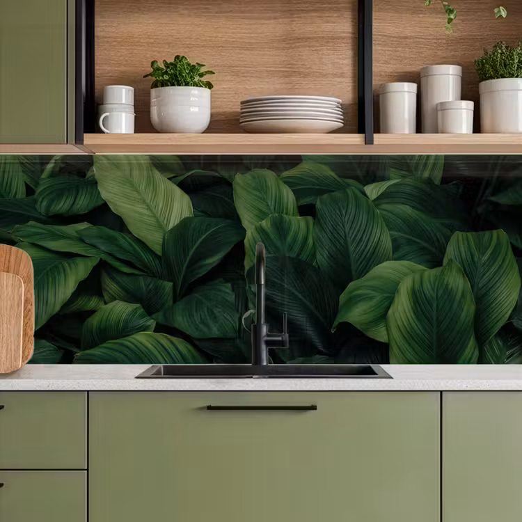 Keuken achterwand - Natuur - Tropisch - Bladeren - Groen — 8
