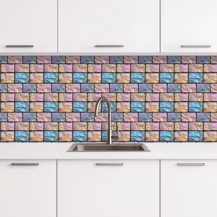 Keuken achterwand - Parelmoerig - Bakstenen - Muur — 4