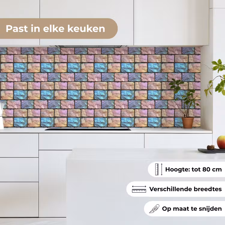 Keuken achterwand - Parelmoerig - Bakstenen - Muur — 7