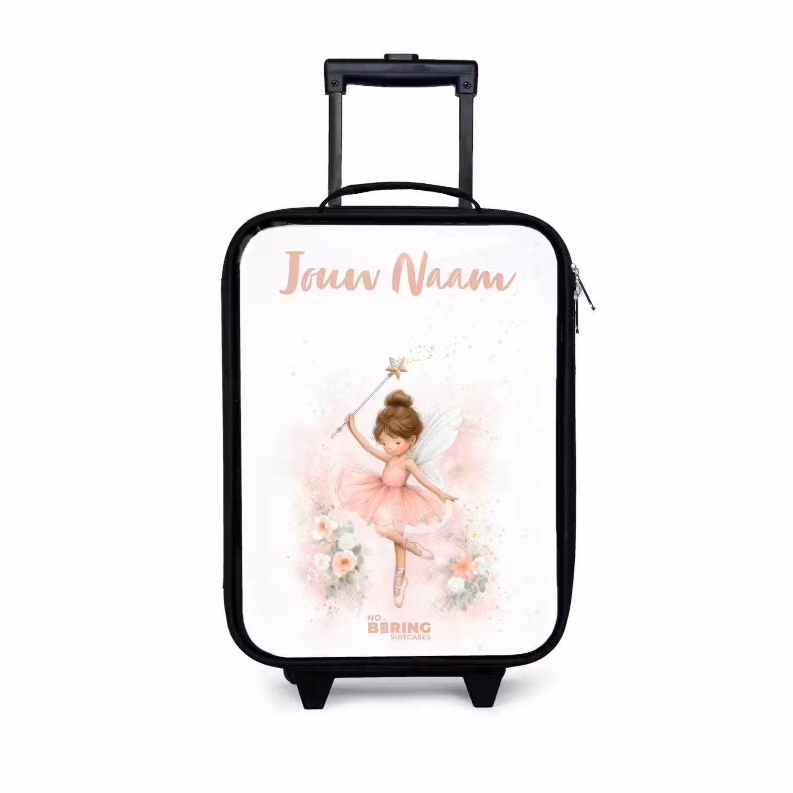 Kinderkoffers met naam - Ballerina fee in roze — 1