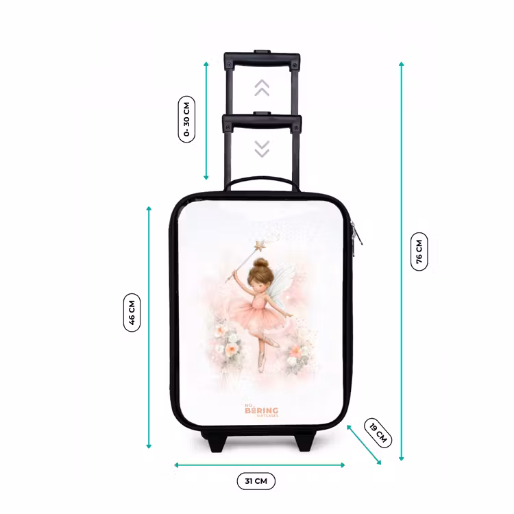 Kinderkoffers met naam - Ballerina fee in roze — 7