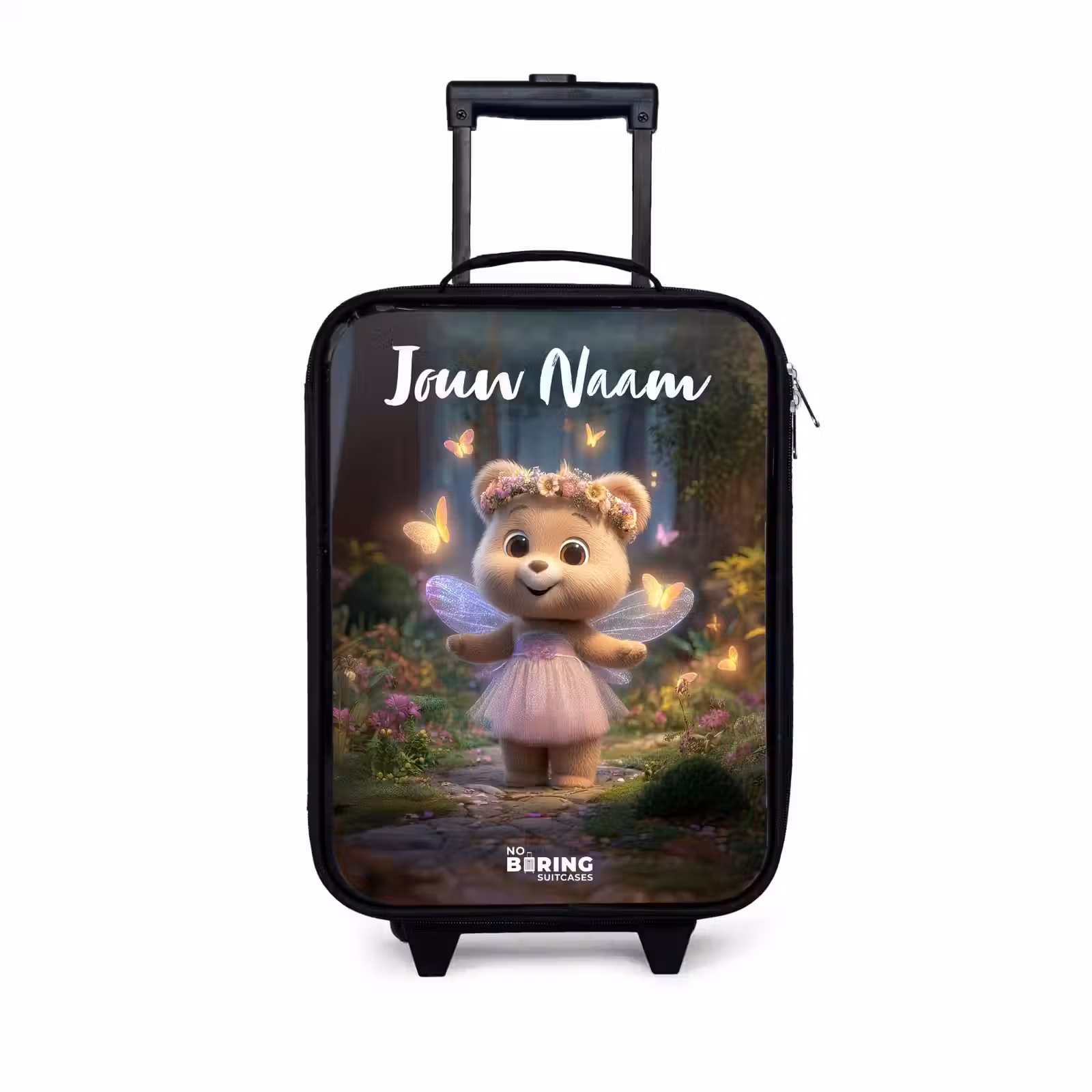 Kinderkoffers met naam - Beer - Vlinders - Bos - Fairy — 1