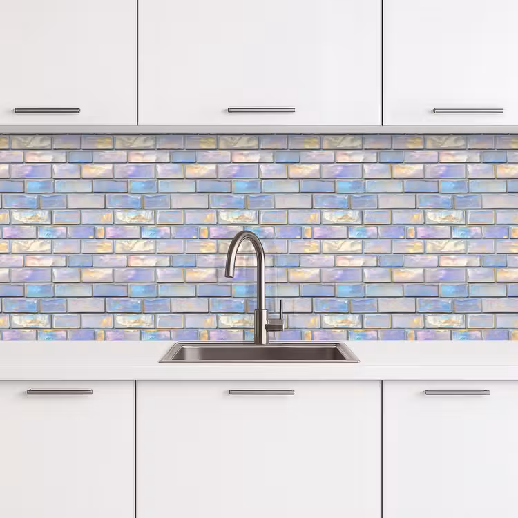 Keuken achterwand - Glans - Muur - Parelmoer — 4