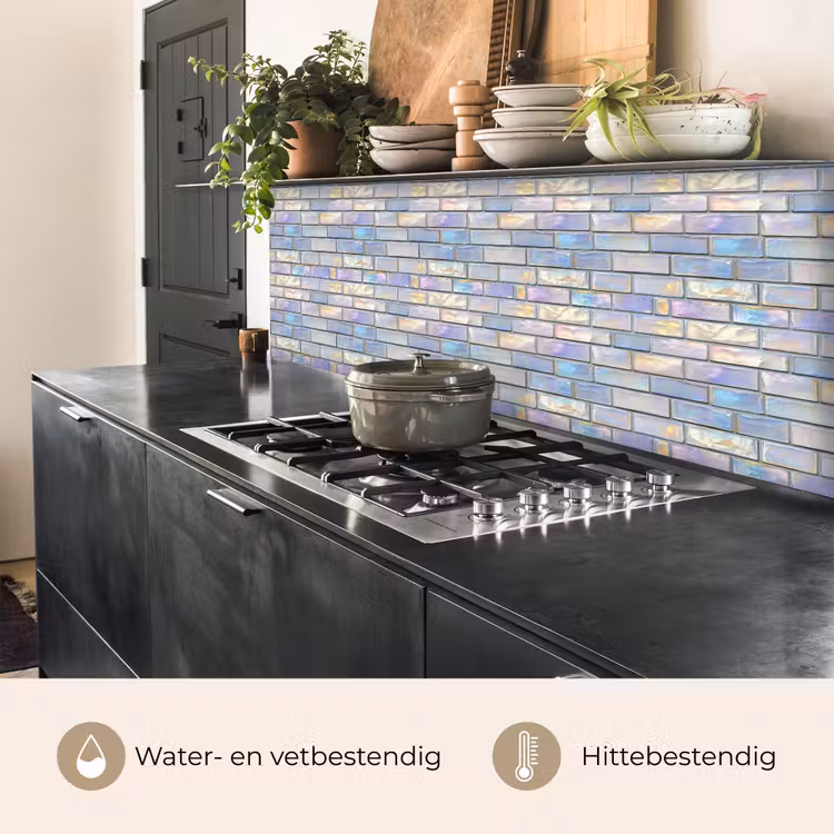 Keuken achterwand - Glans - Muur - Parelmoer — 5