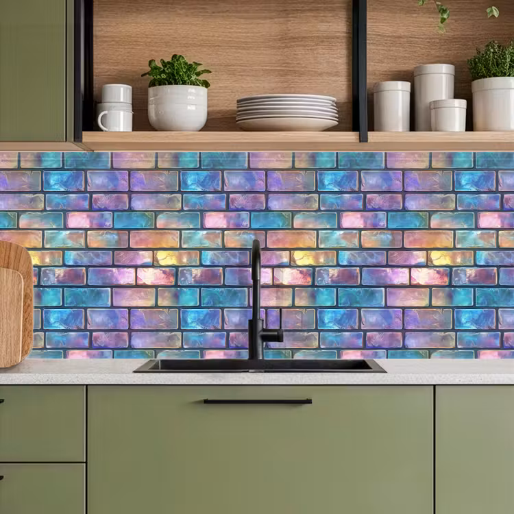 Keuken achterwand - Gloed - Kleuren - Muur - Glans — 8