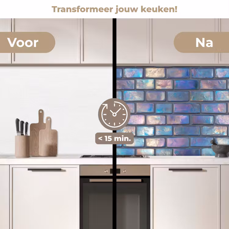 Keuken achterwand - Metallic - Bakstenen - Glans - Kleuren — 3