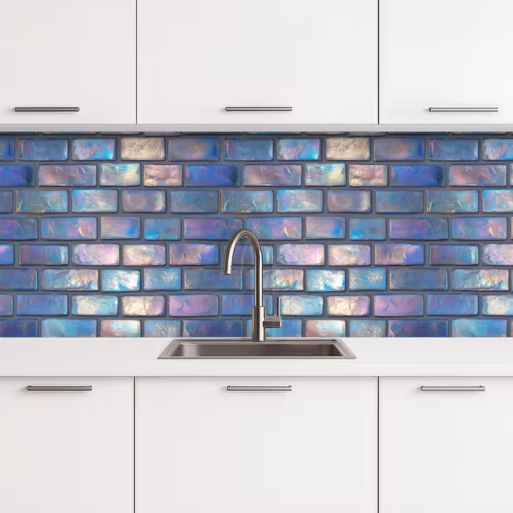 Keuken achterwand - Metallic - Bakstenen - Glans - Kleuren — 4