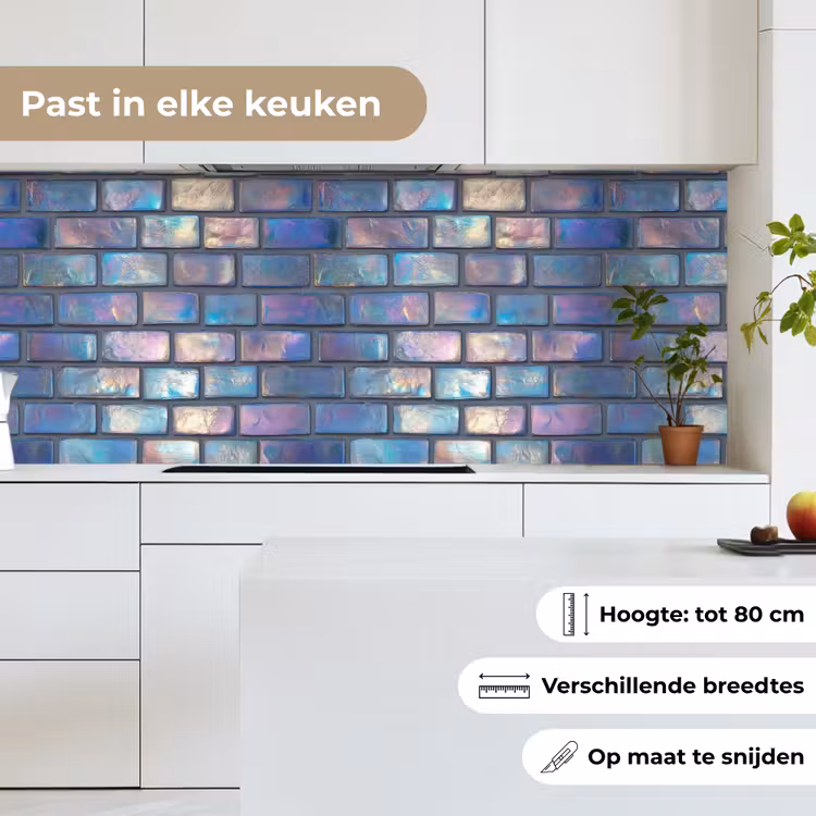 Keuken achterwand - Metallic - Bakstenen - Glans - Kleuren — 7
