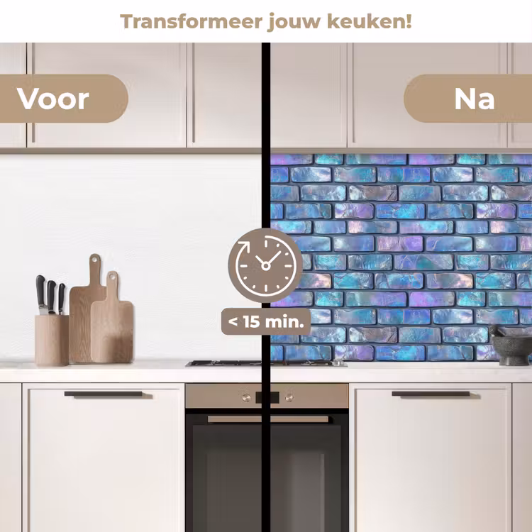 Keuken achterwand - Muur - Iriserende - Kleuren — 3