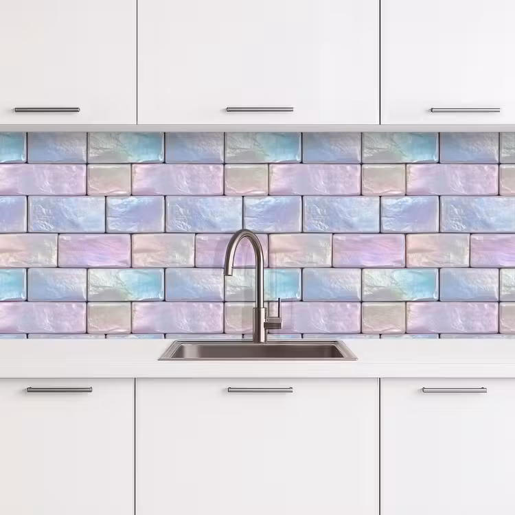 Keuken achterwand - Pastelglans - Steen - Reflectie — 4