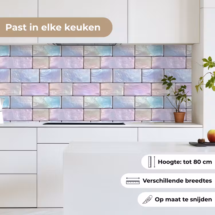 Keuken achterwand - Pastelglans - Steen - Reflectie — 7