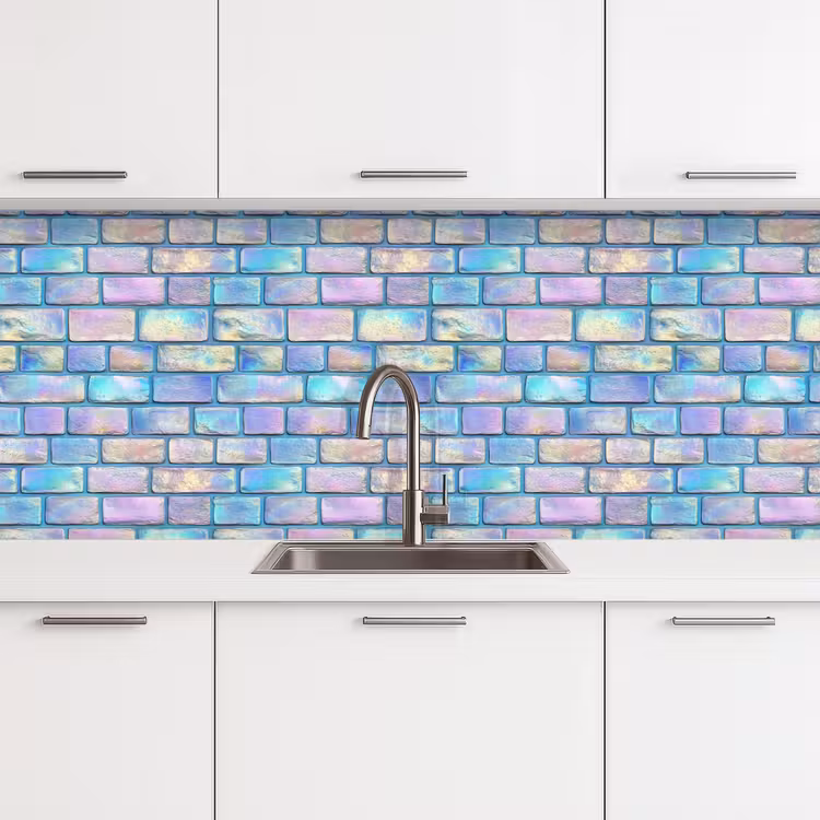 Keuken achterwand - Regenboog - Glans - Steen — 4