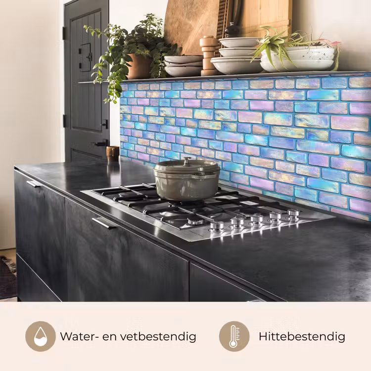 Keuken achterwand - Regenboog - Glans - Steen — 5